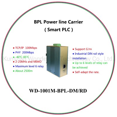 BPL Smart PLC Powerline Ethernet Bridge For Industrial Powerline Communication